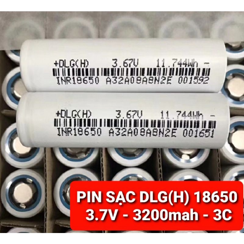 achun.vn - CELL PIN DLG(H) INR18650 - 3000mAh - 3.7V XẢ 3C(10A) Màu Ngẫu Nhiên