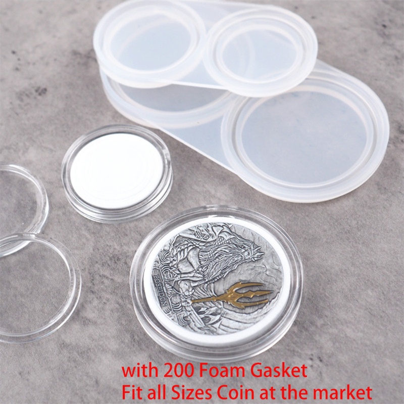 Khuôn Silicon Trong Suốt Dùng Để Làm Hộp Đựng Tiền Xu DIY