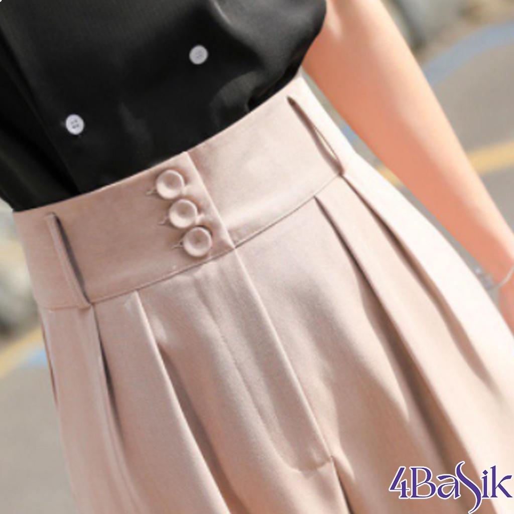 Quần baggy cạp bản to 3 khuy siêu Hot - 4BASIC -QBG03K