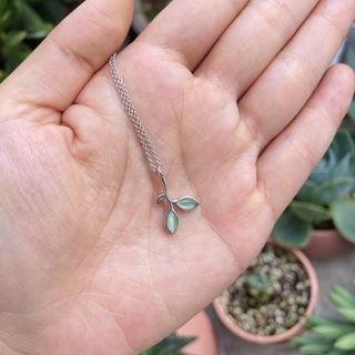 Vòng cổ dây chuyền Green Leaves Mee Store mee.store.dl