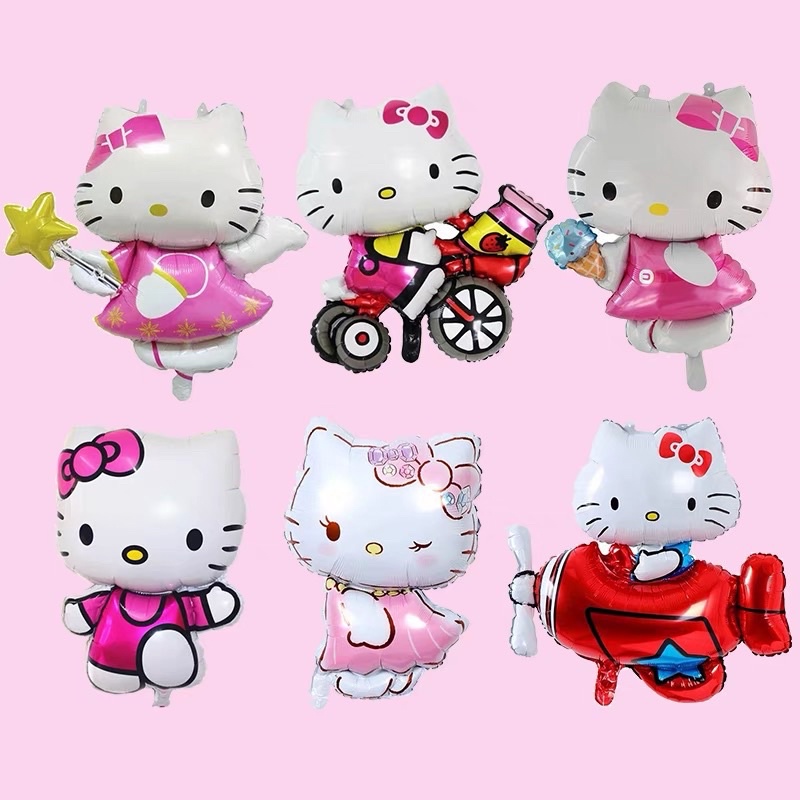 Bóng Nhôm Hình ngựa Pony, Bóng Kiếng Unicorn, kỳ lân, Bóng Hello Kitty, Doremon