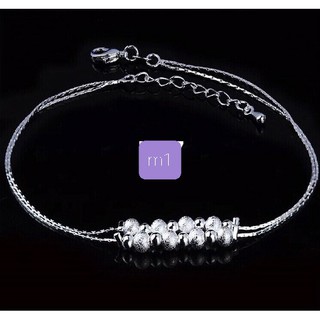 lắc chân mạ bạc 925