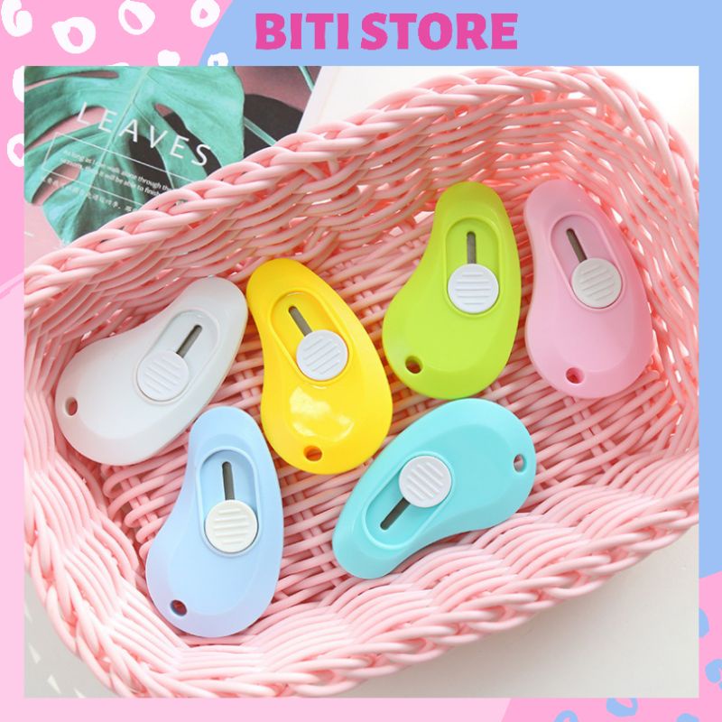 Dao Rọc Giấy Mini Bỏ Túi Màu Sắc Tươi Sáng Dễ Thương BiTi Store