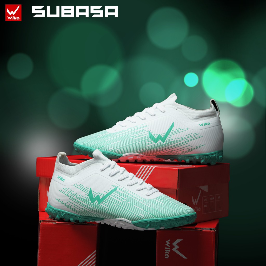 Giày bóng đá  - giày đá banh Wika Subasa cổ thun dùng trong đá bóng sân cỏ nhân tạo Full màu Full size