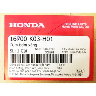 Cụm bơm xăng xe WAVE RSX FI ( 16700-K03-H01 )