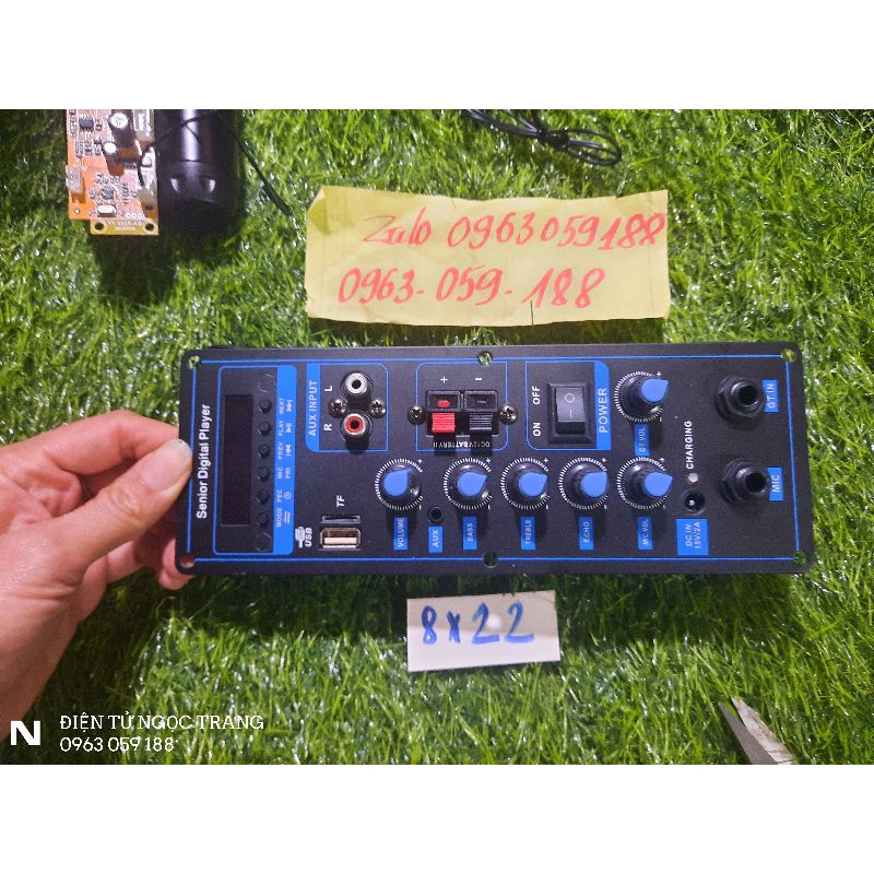 Mạch Loa Kéo 18*22cm -12V  Chuyên Bass 20-25 -30 Coil Nhỏ Tặng Kèm Phụ Kiện Khiển Dây Loa Nguồn 15V 3A