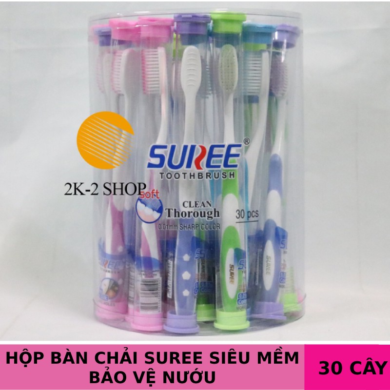 Combo 30 cây bàn chải đánh răng bảo vệ nướu Sunree Thái lan