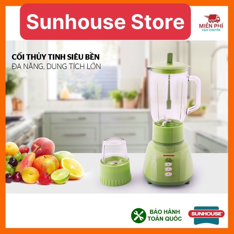 Máy xay sinh tố Sunhouse SHD5112, Máy xay sinh tố với cối lớn giúp việc pha chế rau củ quả, thực phẩm dễ dàng.