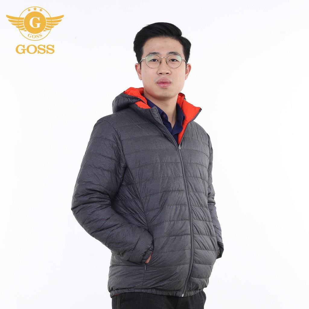 ⭐️SIÊU NHẸ⭐️ Áo phao nam siêu nhẹ siêu ấm có mũ cao cấp chính hãng GOSS AKP18 - Áo khoác phao nam đẹp 2020 | BigBuy360 - bigbuy360.vn