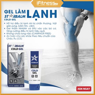 Gel làm lạnh hỗ trợ điều trị chấn thương Starbalm Cold Gel 100ml