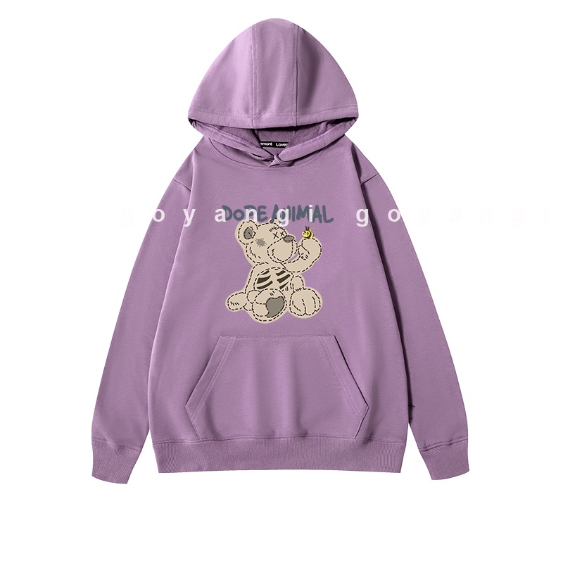 Áo Hoodie GYG Unisex Dope Animal Form Rộng Oversize Phong Cách Hàn Quốc