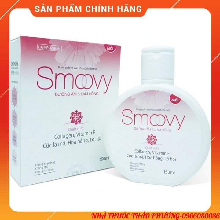 ✅Dung dịch vệ sinh phụ nữ Smoovy⚡️bổ sung collagen,không xà phòng⚡️làm sạch,làm hồng,làm se khit vùng kín,làmmềm,thơmtho