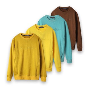 Áo sweater nỉ da cá cotton xuất dư , áo nỉ tay dài đông unisex - 3bros quần áo xuất khẩu