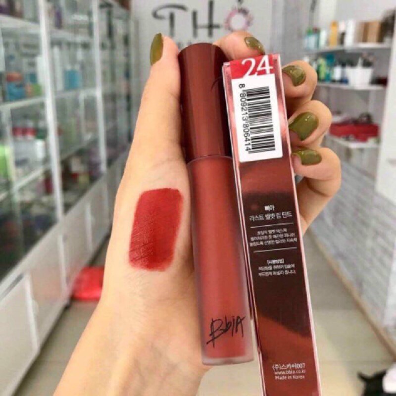 Son BBIA Velvet Lip Tint ver5 màu 24-đỏ đất