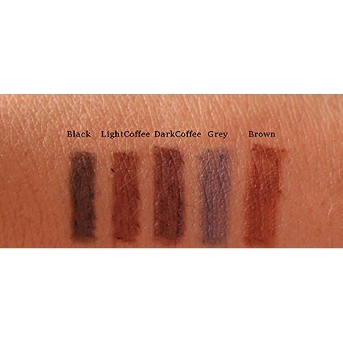 (Hàng Mới Về) Bút Kẻ Lông Mày Màu Đen / Nâu Chống Thấm Nước Kèm Cọ Tiện Dụng | BigBuy360 - bigbuy360.vn