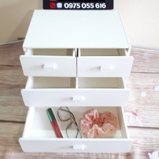 Tủ mini đa năng đựng mỹ phẩm đựng kính mắt hoặc văn phòng phẩm rất tiện dụng 30cm.