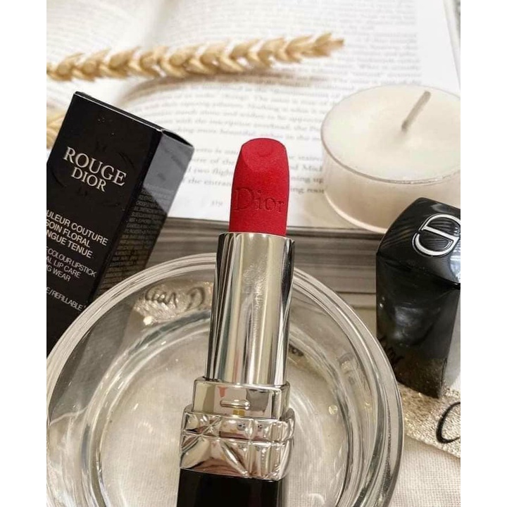 Son môi lì Dior Rouge màu 888 và 999 3,5g