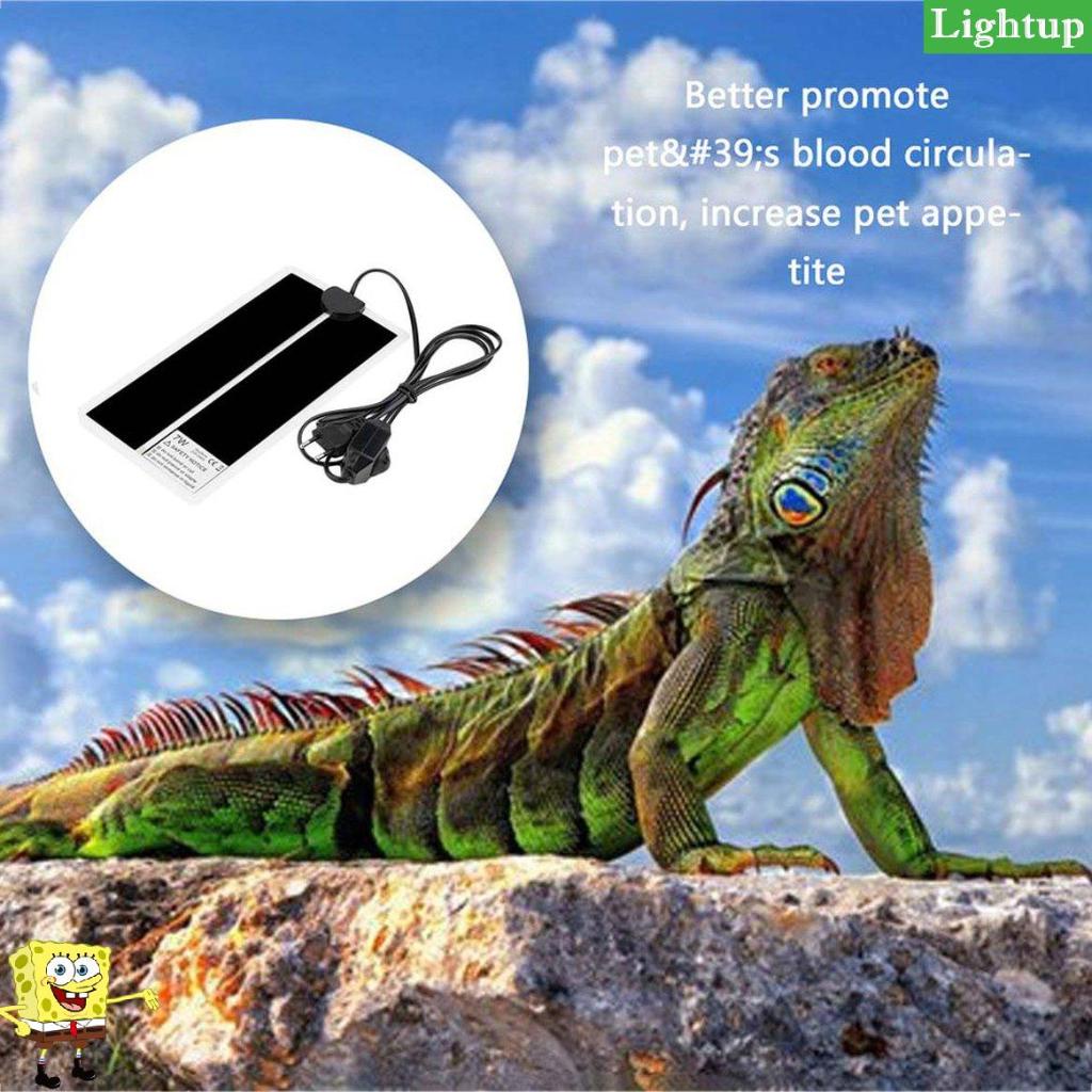 7W EU 220V Nhiệt độ có thể điều chỉnh Máy sưởi cho bò sát Sưởi ấm Mat Pad sưởi ấm cho vật nuôi