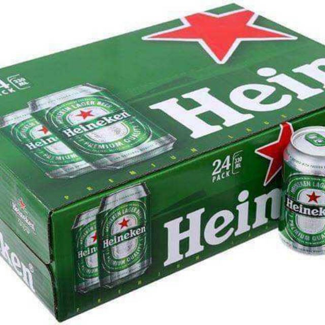 Thùng BIA HEINEKEN LON 330ML (24lon/thùng)