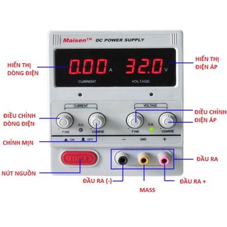 Nguồn đa năng điều chỉnh 30v 5a 30v5a ms305d