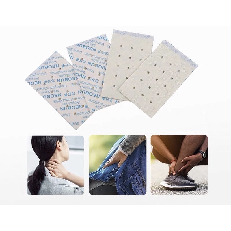 1 Gói 10 Miếng Dán Giảm Đau NeoBun Thái Lan Size 4x6