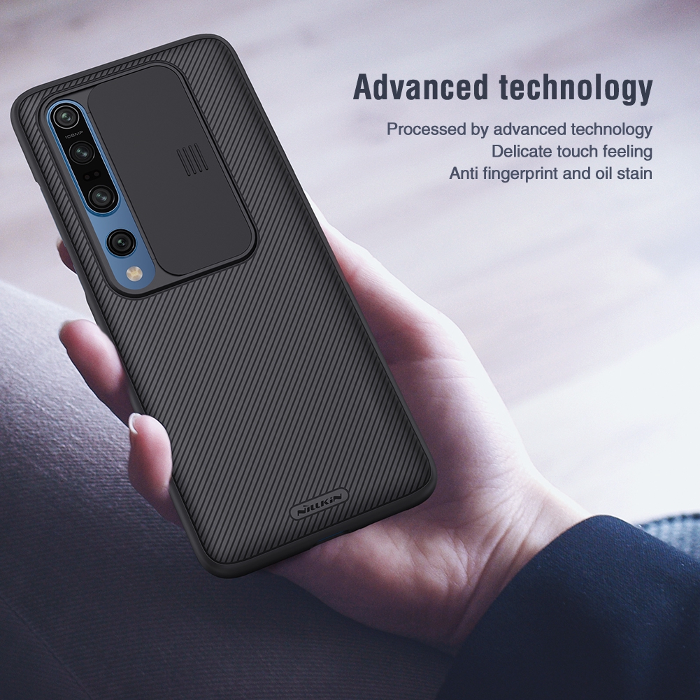 Ốp điện thoại nhựa PC có bảo vệ camera cường lực cho Xiaomi Mi 10 / Mi 10 Pro 5G