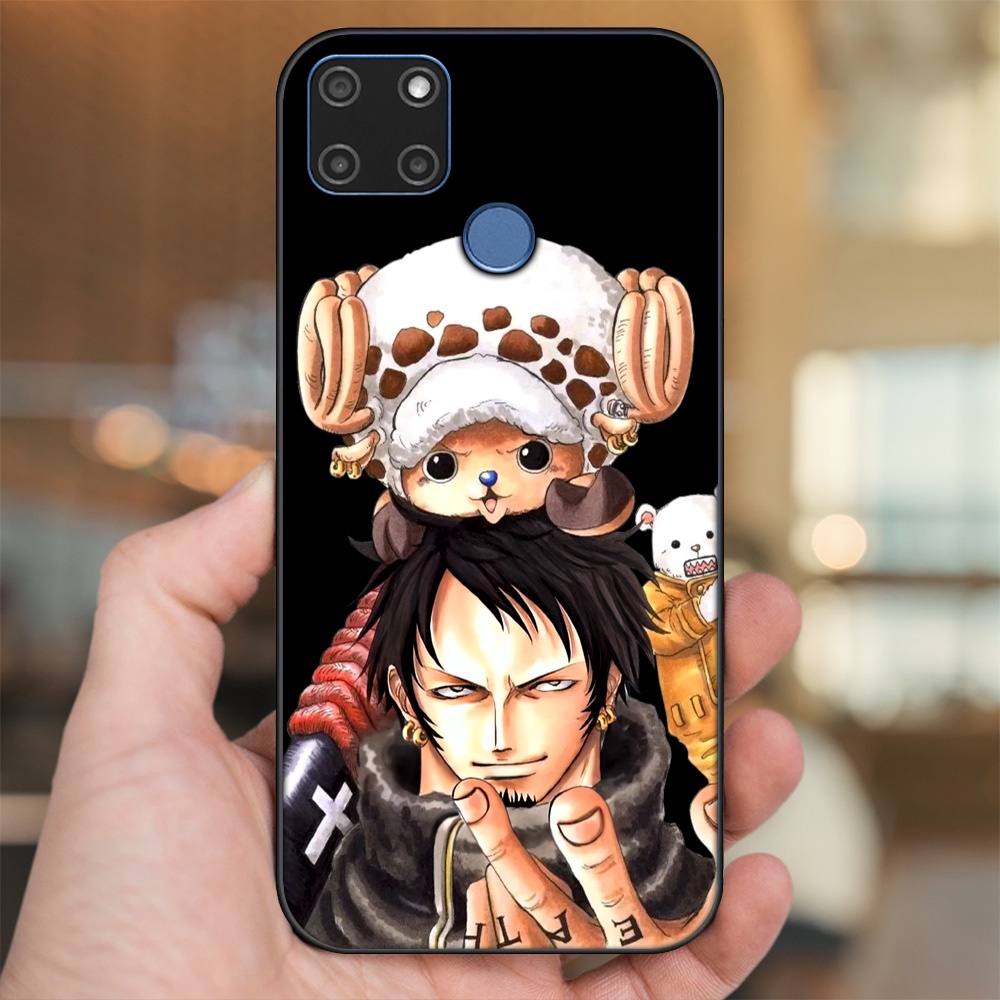 Ốp lưng Realme C12, C21Y viền đen in hình Law One Piece