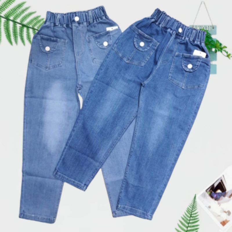 JEANS BÉ GÁI {20-50kg} Quần bò baggy bé gái size đại chất mềm