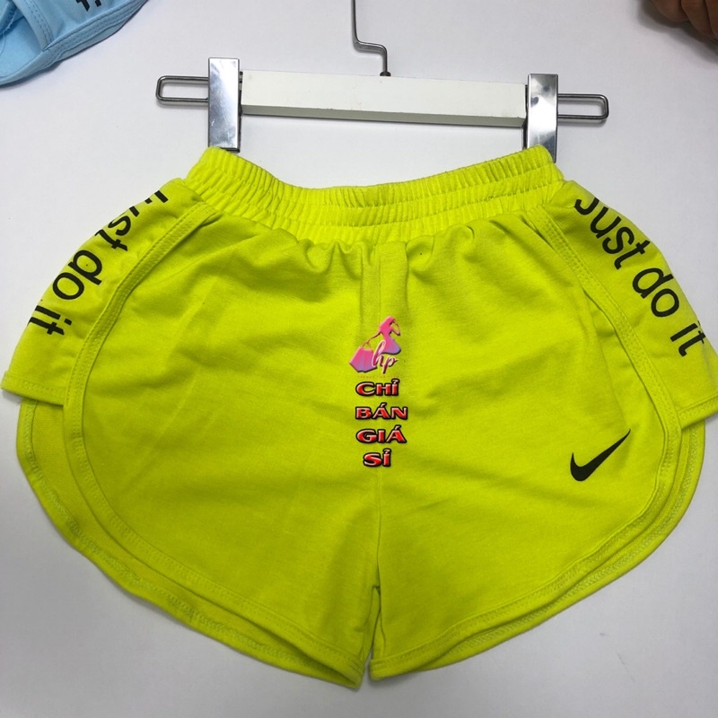 Quần short thể thao nữ thun cotton da cá mẫu mới thời trang 2021