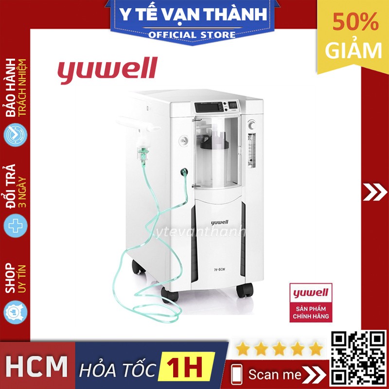 ✅ [CHỈ BÁN TẠI HCM] Máy Tạo Oxy- Yuwell 7F, (7F-3A / 7F-3AW / 7F-5A / 7F-5AW) -VT0681 | Y Tế Vạn Thành