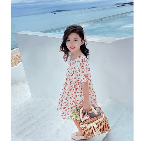 VT52 Size90-130 (9-27kg) Váy đầm bé gái - Kiểu dáng công chúa Thời trang trẻ Em hàng quảng châu