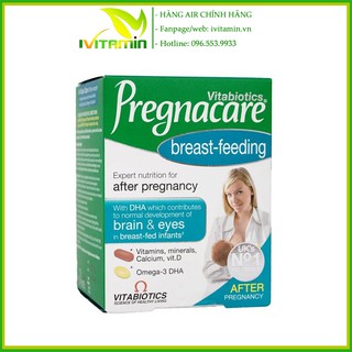 Viên uống lợi sữa Pregnacare Breast - feeding bổ sung vitamin sau sinh  – feeding 84 viên
