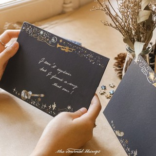 Giấy Viết Thư Và Phong Bì Đen