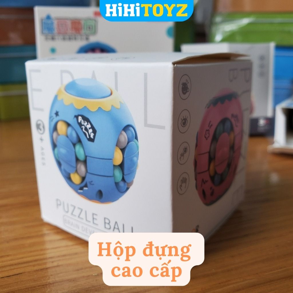 Rubik Hạt Đậu Biến Thể hình Quả Trứng cho bé, Rubik Puzzle đơn giản rèn luyện Trí Tuệ - HiHiTOYZ