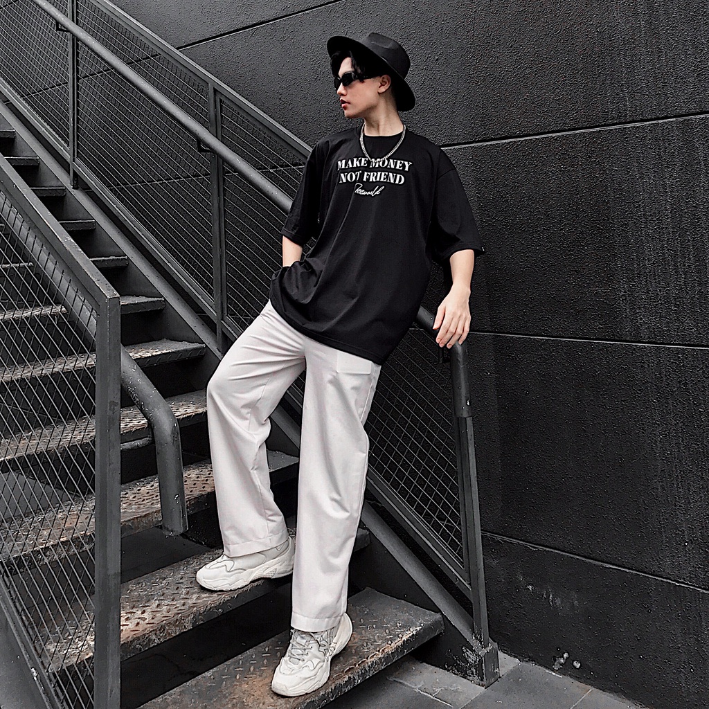 Áo Thun Local Brand Teeworld Make Money Not Friend T-shirt Trắng Đen Nam Nữ Form Rộng Unisex