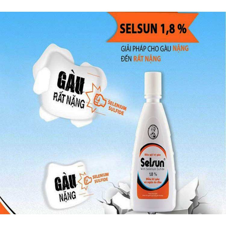 Dầu gội chống gàu và ngứa Selsun 1.8% (100ml)