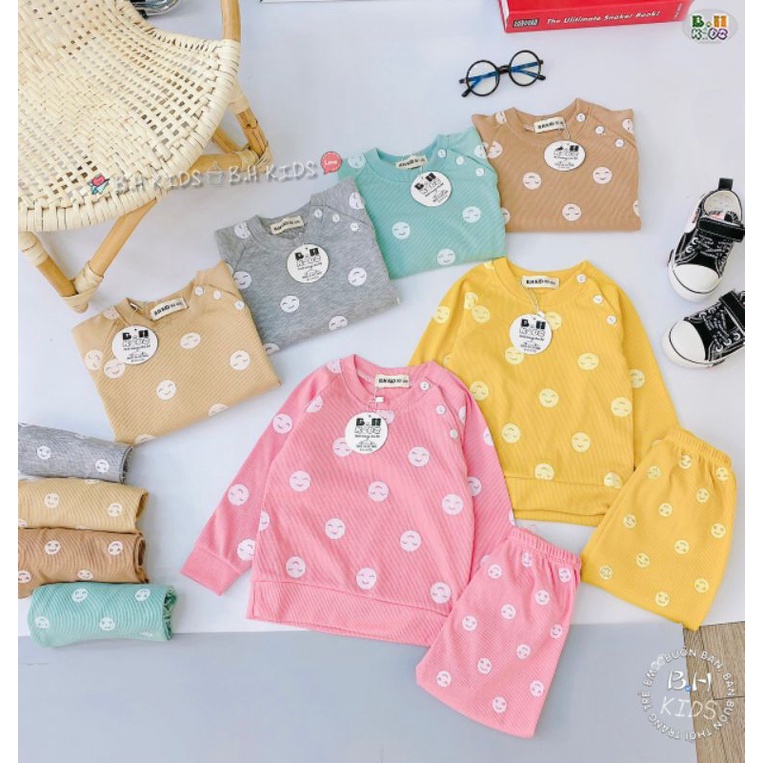 {8-15kg}Bộ len tăm dài tay cho bé size nhí (chất dày dặn)