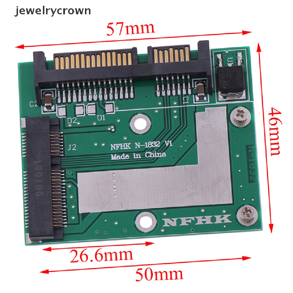 [jewelrycrown] mSATA SSD to 2.5'' SATA 6.0gps adapter converter card module board mini pcie ssd Boutique | BigBuy360 - bigbuy360.vn