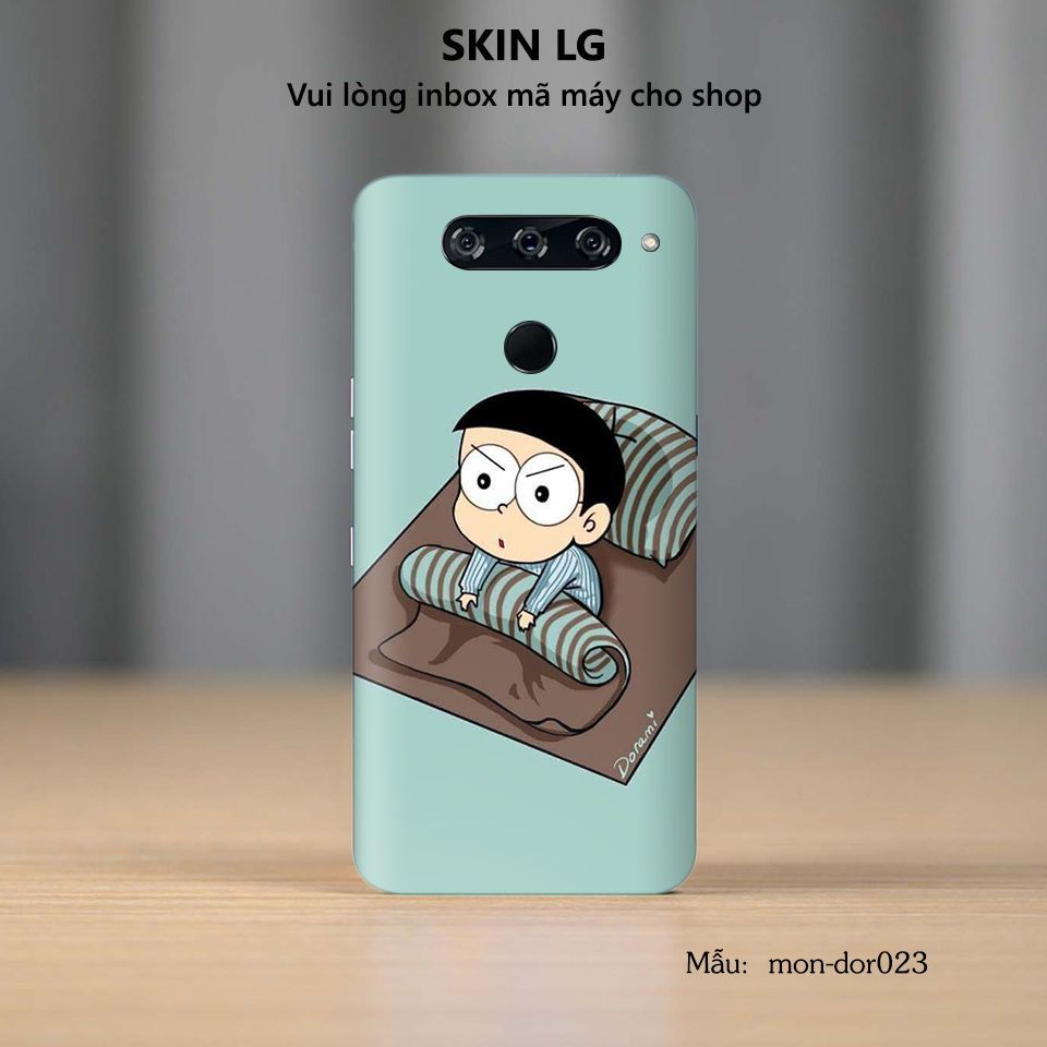 Skin dán cho các dòng điện thoại LG G6 - G7 - G8 in hình Doraemon cực đáng yêu