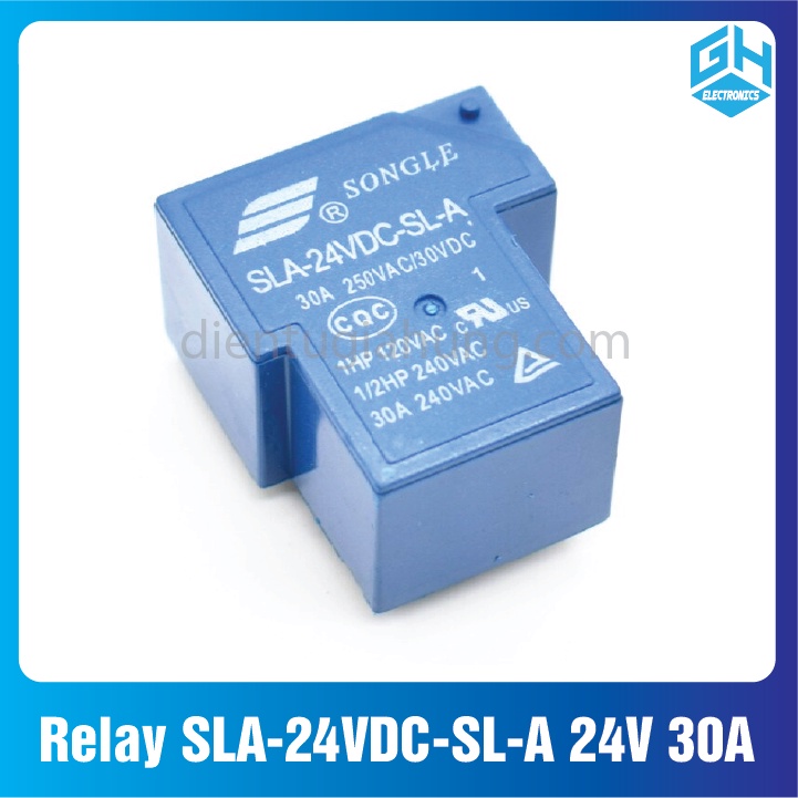 1Con Rờ Le Relay SLA-24VDC-SL-A 24V 30A loại 4 chân ,5 chân,6 chân