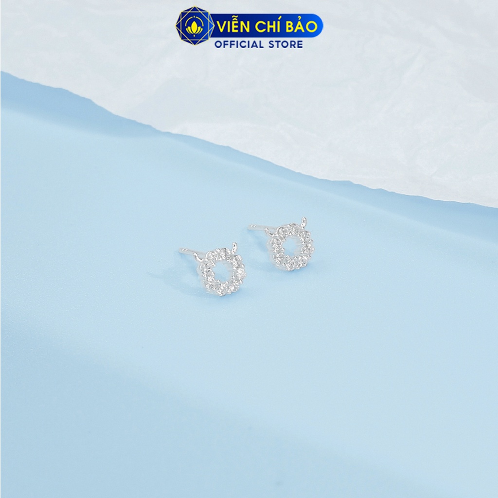 Bông tai cừu chất liệu bạc 925 thời trang phụ kiện trang sức nữ thương hiệu Viễn Chí Bảo E069