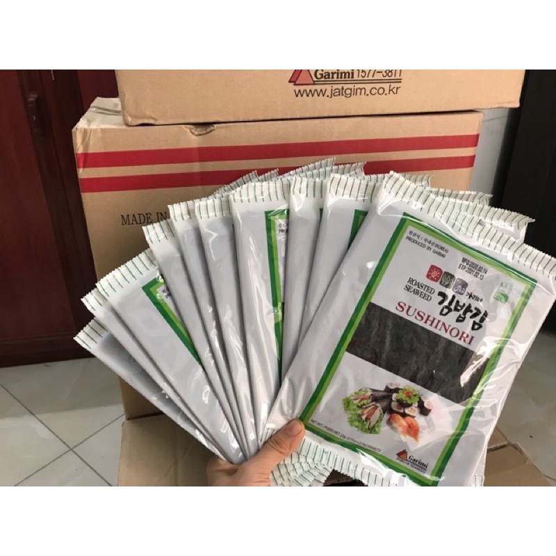 Rong biển cuộn cơm, sushi, kimbap 10 lá
