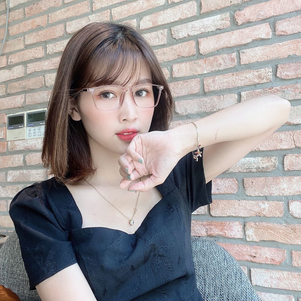 Gọng kính nhựa dẻo vuông Qiwa Eyewear 8087, kính mắt thời trang lắp được cận | BigBuy360 - bigbuy360.vn