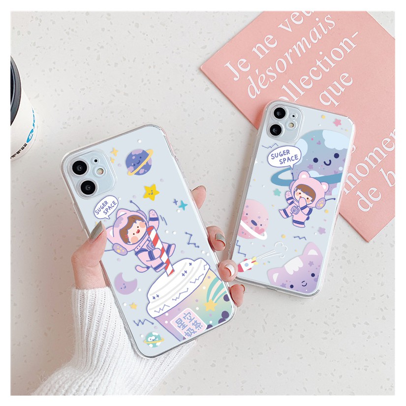 Ốp Xiaomi Mi 11 / Mi 9 / Mi 9 SE / Mi 9 Lite / Mi 8 / Mi 8 SE / Redmi 8 / Redmi 8A - Trong suốt - PS10 - PS11