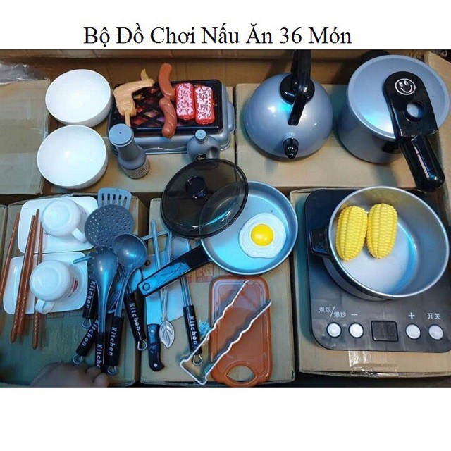 [Giá Buôn] BỘ ĐỒ CHƠI NẤU ĂN 36 MÓN SIÊU HOT 2019