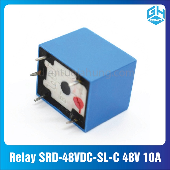 Rờ Le Relay SRD-48VDC-SL-C 48V 10A loại 5 chân hàng chuẩn
