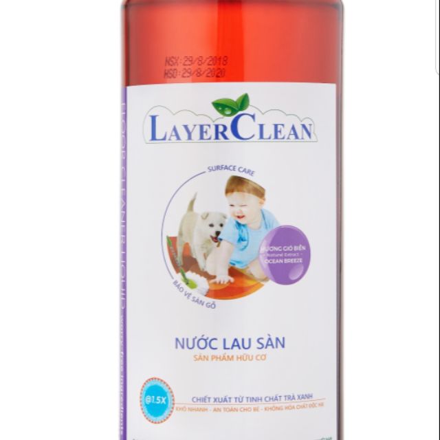 Nước lau sàn hữu cơ Layer Clean