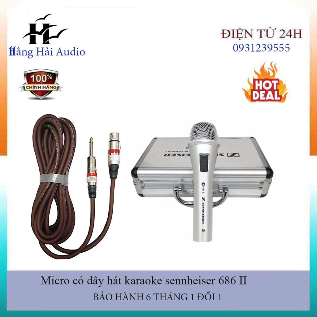 💥💥💥Micro có dây sennheiser 868 II ( Hàng chuẩn hãng thu âm tốt , giá bán buôn )💥💥💥