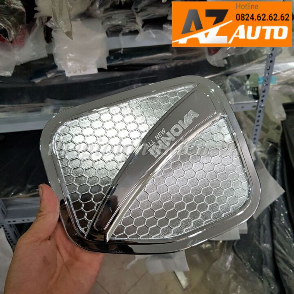 Ốp nắp bình xăng Toyota Innova 2017-2022-mạ Crom( hàng chất )