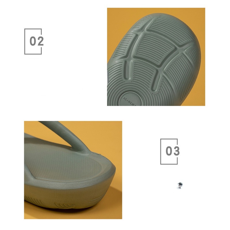 Dép Xỏ Ngón EVA Màu Trơn Thời Trang Đi Biển Mùa Hè Cho Cặp Đôi